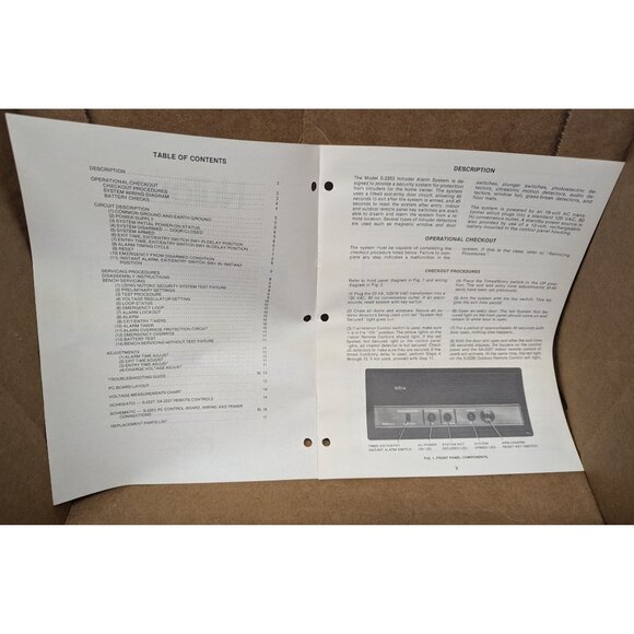 Nutone service manual model s-2253 Intruder alarm system - Picture 3 of 8